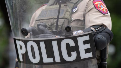 Imagen de archivo de un policía en Austin, Texas.
